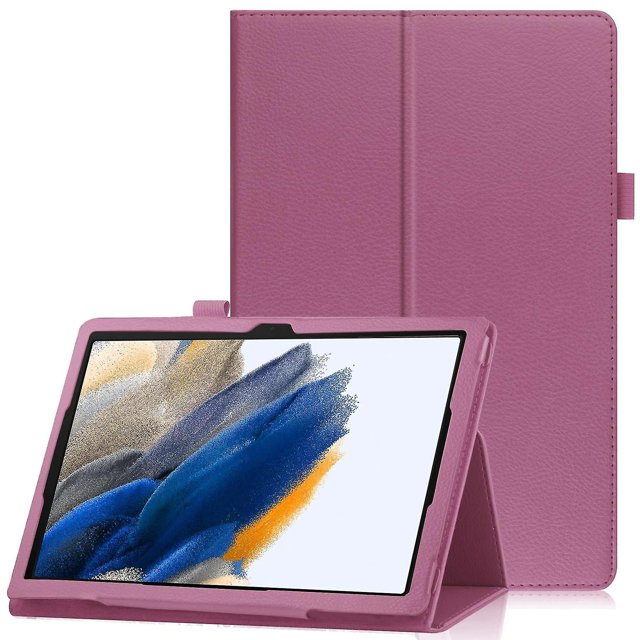Para Samsung Galaxy Tab A8 10.5 (2021) Funda De Tableta Con Textura De Litchi Cubierta Protectora De Cuero PU Con Auto Wake/Sleep - Negro