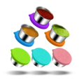 thumbnail image 1 of Paquete de 6 recipientes para aderezo de ensalada para llevar: Recipientes pequeños para condimentos con tapas, vasos reutilizables de acero inoxidable para salsa, 1 of 5