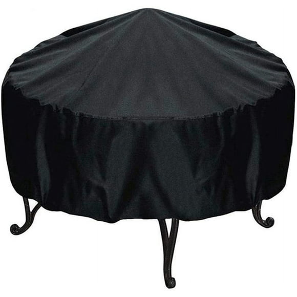 Fire Pit Cover Round Firepit Cover Waterproof Heavy Duty Outdoor Fireplace Fire Bowl Cover