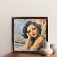 thumbnail image 6 of Retro Woman Boat Artwork Wooden Sign Wall Plaque - Vintage Art Decoration, Wall Decoration - Ideal Gift For Home Decoration, Living Room, Bathroom, Bedroom, Garden, Dining, Bar, Cafe, Festival Part, 6 of 7