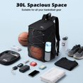 thumbnail image 2 of Mochila para equipamiento deportivo MoKo Basketball Soccer, negra, 2 of 7