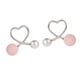 thumbnail image 5 of Pendientes Zulema Stud de oreja de corazón de melocotón, 5 of 8