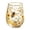 Bees B, variant on Floral Hummingbird Gold Trim Tumbler, Elegant Stemless Glass, Art Hand-Painted Stemless Glass, Stylish Drinking Cup for Tea (-selling Collection)