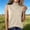 Beige, variant on FRSASU Women's Vest Turtleneck Sleeveless Solid Color Knit Sweater High Neck Summer Casual Pullover Sweater Yellow