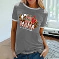 thumbnail image 2 of Elegante blusa de manga corta con cuello redondo y manga abullonada para mujer OAVQHLG3B Store  lin121212, 2 of 5