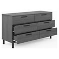 thumbnail image 4 of Mod-Arte Lyon Modern Wood  6-Drawer Double Dresser in Gray, 4 of 5