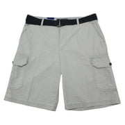IZOD Mens Size 42 Flat Front Cargo Shorts, High Rise