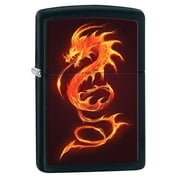 Zippo Lighter: Fiery Dragon - Black Matte 80828
