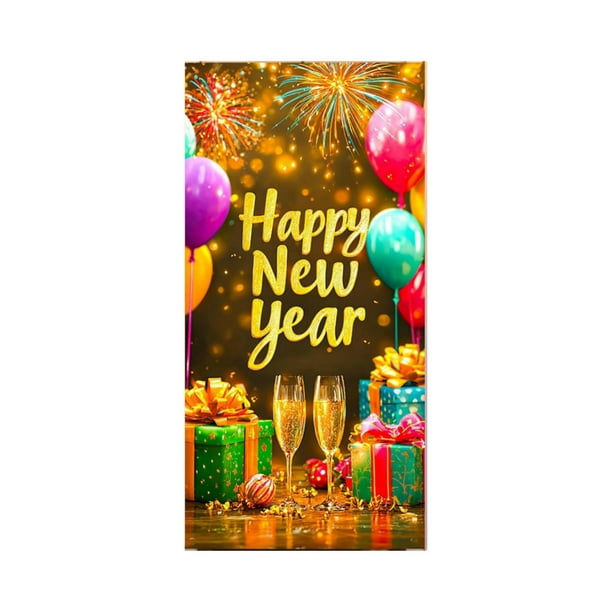 Decoración del hogar, decoración de habitaciones, decoración de paredes, ambientes de fiesta de Nochevieja, pancartas decorativas, fondos, telas colgantes, cubiertas de tela para puertas.