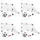 thumbnail image 1 of Poste Portería Fútbol Plegable Con Bomba Y Pelota Mini para, 1 of 4