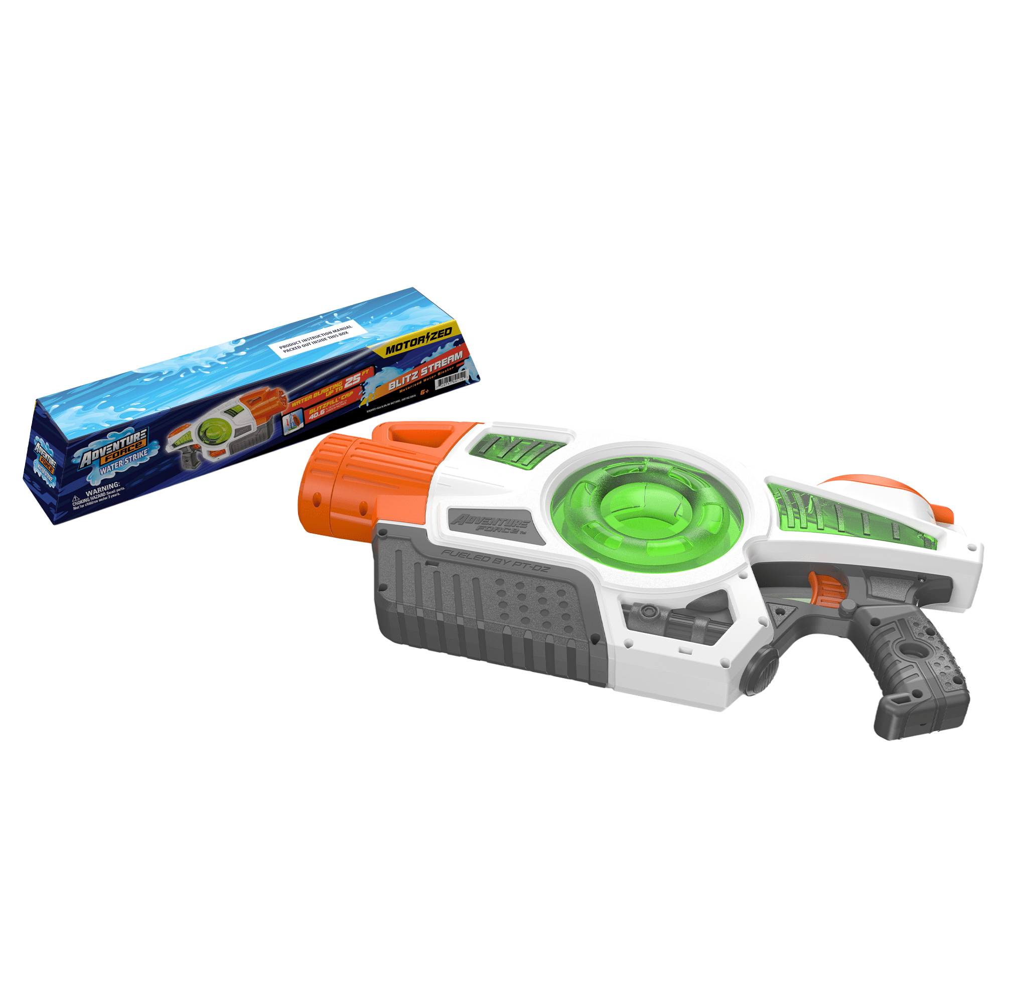 Adventure Force Water Strike Blitz Stream Full-Auto Motorized Water Blaster