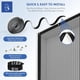 thumbnail image 4 of Mosquitera Magnética Puerta Ventana - Cortina Mosquitera Antimosquitos para exterior o puerta corredera, autoadhesiva, cierre automático sin taladrar, retráctil, tiras 120x220 negro, 4 of 5