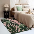 thumbnail image 3 of Monstera Living Room Rug - 6x9 Area Rugs, Tropical Leaf Cozy Machine Washable Non Skid Rugs, Leaves Pink Low Pile Stain Resistant Large Carpets for Bedroom Dining Room Dorm, 3 of 7