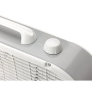 Lasko 20 Classic Box Fan with Weather-Resistant Motor, Portable Cooling Floor or Window Fan, 3 Speeds, White, B20200