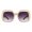 Ivory Black (Smoke), variant on Women’s Oversized Square Sunglasses Retro Bold Cutout UV400 Clear Beige Brown