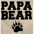 thumbnail image 2 of Papa Bear Dad Father's Day Pawprint Men's Graphic T Shirt Tees Brisco Brands L, 2 of 6