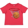 thumbnail image 3 of Inktastic Basketball Swish Boys or Girls Toddler T-Shirt, 3 of 5