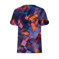 thumbnail image 5 of Fiudx Camisas para Mujer Camiseta de Manga Corta con Cuello En V y Estampado Informal para Mujer, Jersey con Botones, Camiseta de Manga Cruzada de Verano, 5 of 5