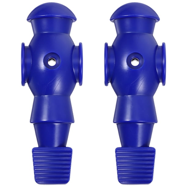 2 piezas de repuesto para jugador de fútbol de mesa, estatua de futbolín, figura de mesa, juguetes de escritorio, accesorios de mesa de fútbol azul