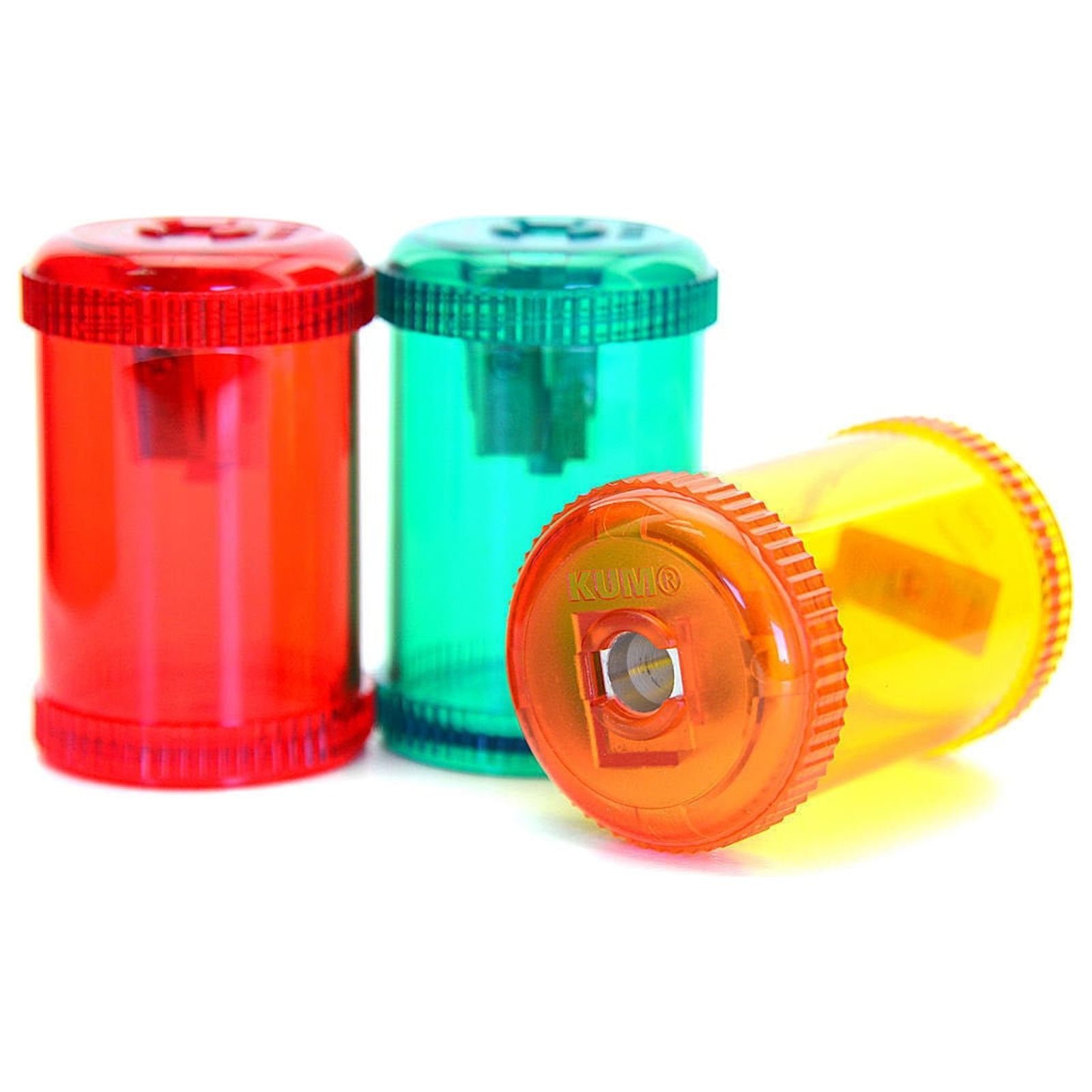 Kum Barrel pencil sharpeners 1 hole pencil sharpener [Pack of 12] 89509-PK12