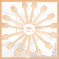 thumbnail image 2 of HLONK [1000 Pack Mini Wooden Spoons] 1000 Pack Mini Wooden Spoons | Bulk Disposable Square End Tasting Spoons for Ice Cream  Yogurt  and Dessert Sampling, 2 of 6