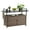 Light Brown, variant on ENYOPRO Outdoor Bar Cart,Portable Outdoor Wicker Bar Cart,with Extra-Wide Glass Top & Smooth 360° Wheels , Rolling Beverage & Wine Serving Cart for Garden, Backyard