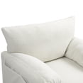 thumbnail image 5 of Single Swivel Sofa Coach Oversized Armchair for Living Room & Bedroom,40“ White Teddy, 5 of 8