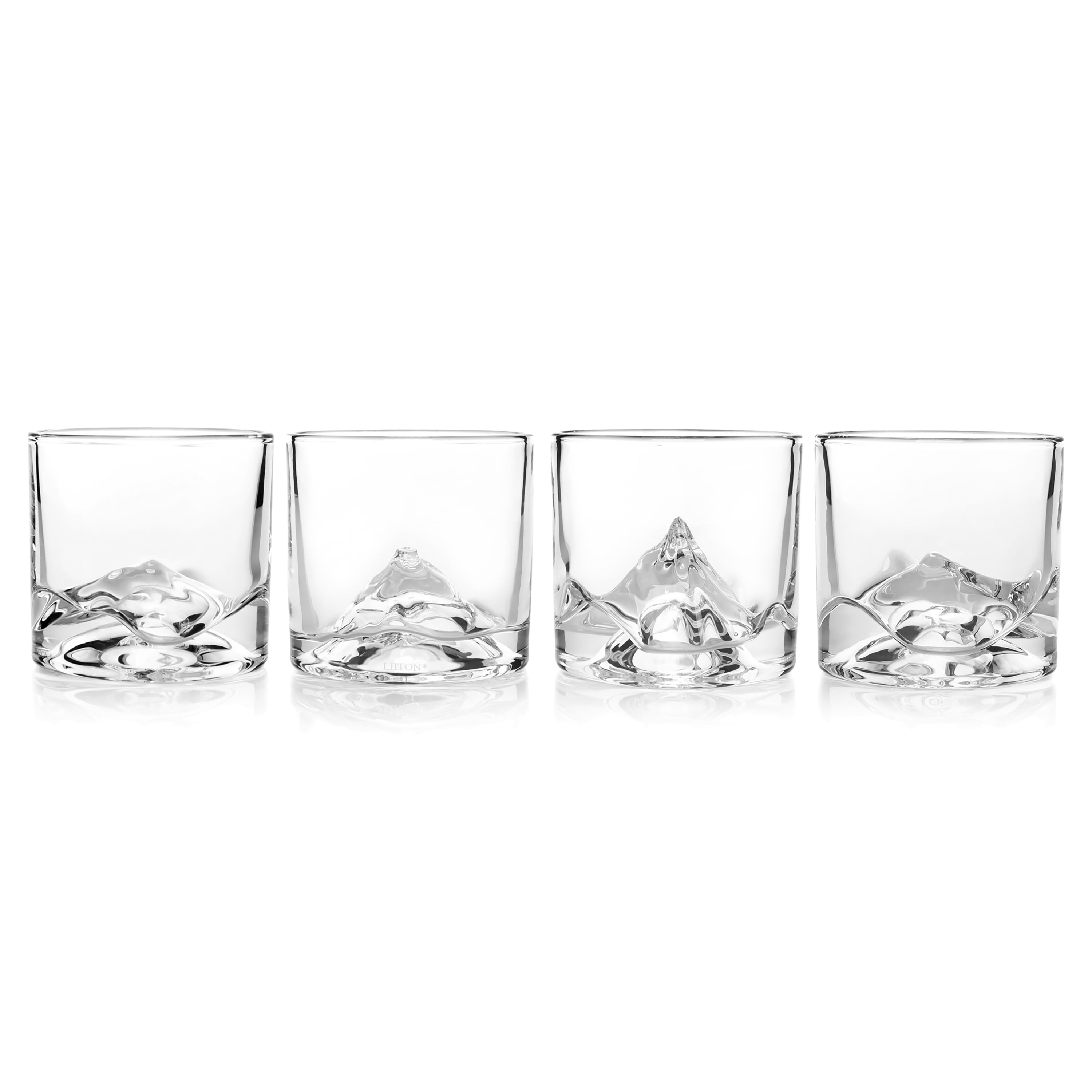 LIITON The Peaks Whiskey Glasses, Set of 4