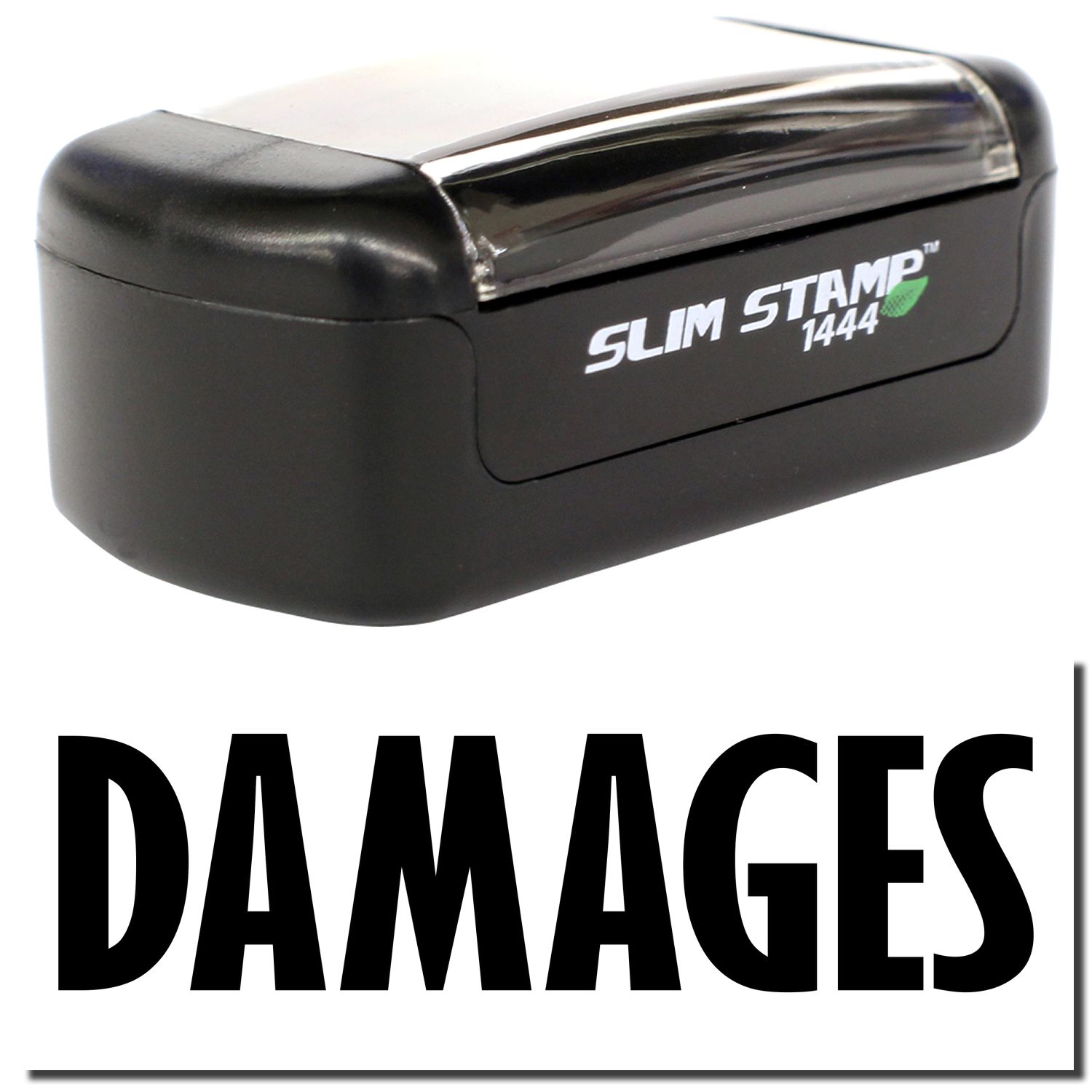 Damage Stamp Slim Pre-Inked Damages Stamp, Slim 1444, Ultra Slim Design, Impression ...