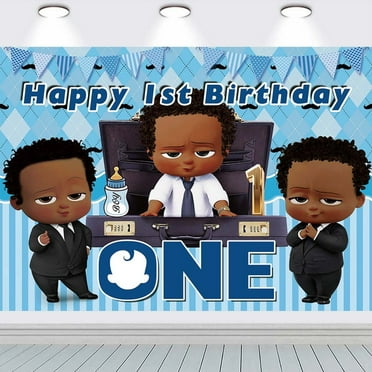 Boss Baby Africa Boy Black Taspestry Wall Decor Backdrop Banner Party Supplies Post Birthday Decorations Background for Photography Taspestry