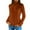 BH4 Brown, variant on Curuila Women Turtleneck Sweater Knitted Solid Color Long Sleeve Fashion Thick Slim Fit Autumn Winter Pullover Beige Size L