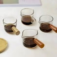 thumbnail image 2 of Pequeña taza de leche, jarra para leche, báscula para espresso, taza medidora, taza para café y leche, mango de madera, jarra para leche pequeña para el hogar, 2 of 5