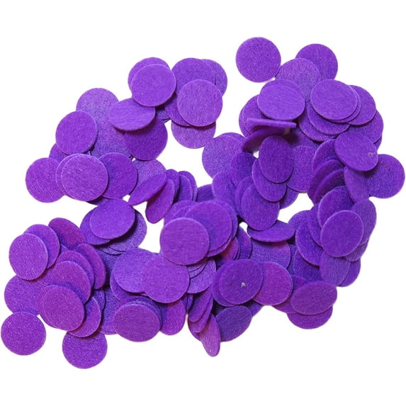 Playfully Ever After Purple Stiff Felt Circle (1.5 inch - 94pc)