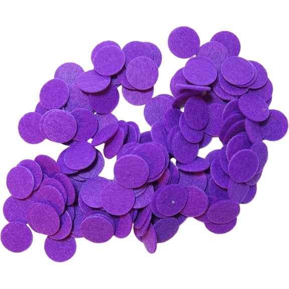 Playfully Ever After Purple Stiff Felt Circle (1.5 inch - 94pc)