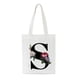 thumbnail image 1 of Bolsa de asas con inicial personalizada Regalo de acuarela floral para su carta Bolsa de tela Wmkox8yii HFSH71, 1 of 1