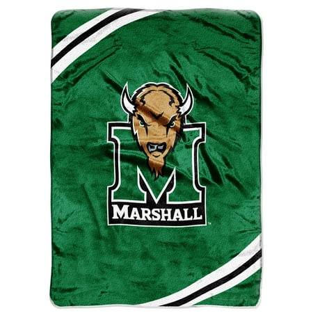 - Marshall Thundering Herd NCAA Royal Plush Raschel Blanket (Force Series) (60