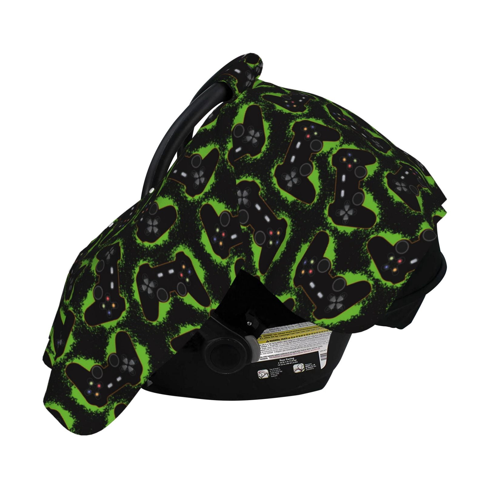 Naloa Cool Gamepad Baby Car Seat Cover, Breathable Baby Carrier Cover, Multiuse Baby Carrier Cover & Nursing Breastfeeding Cover