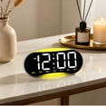 LED Digital Wall Clock Large Display,Temperature Auto Dimming Date ...