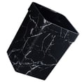 thumbnail image 6 of OATIPHO Stylish Black Marble Texture Plastic Waste Bin for Storage Tidy Living Room Bedroom Size 10.5 x 10.5 x 11.5 Inches, 6 of 8