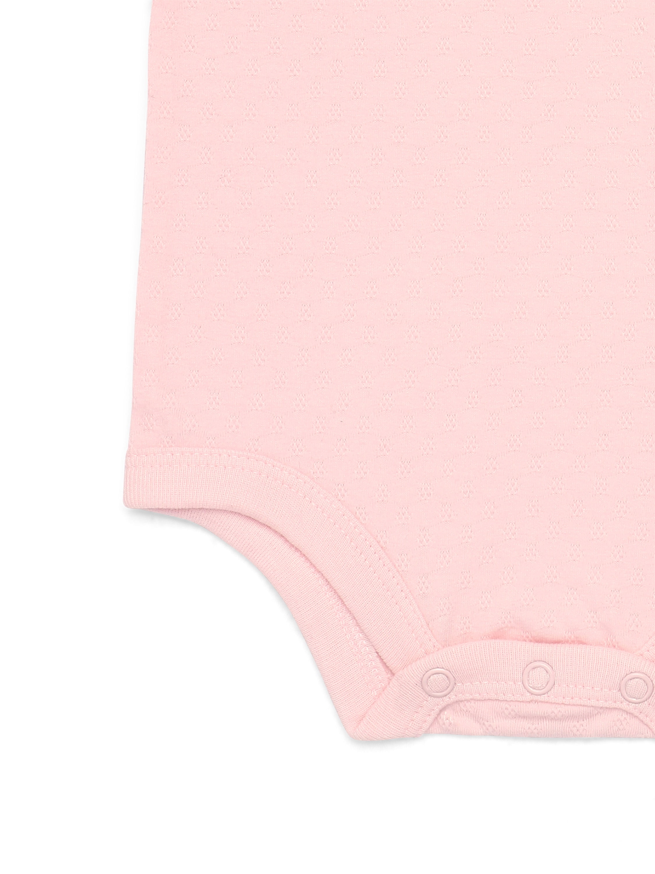 Garanimals Baby Girls Pointelle Bodysuits with Long Sleeves, 3-Pack, Sizes 0-24 Months