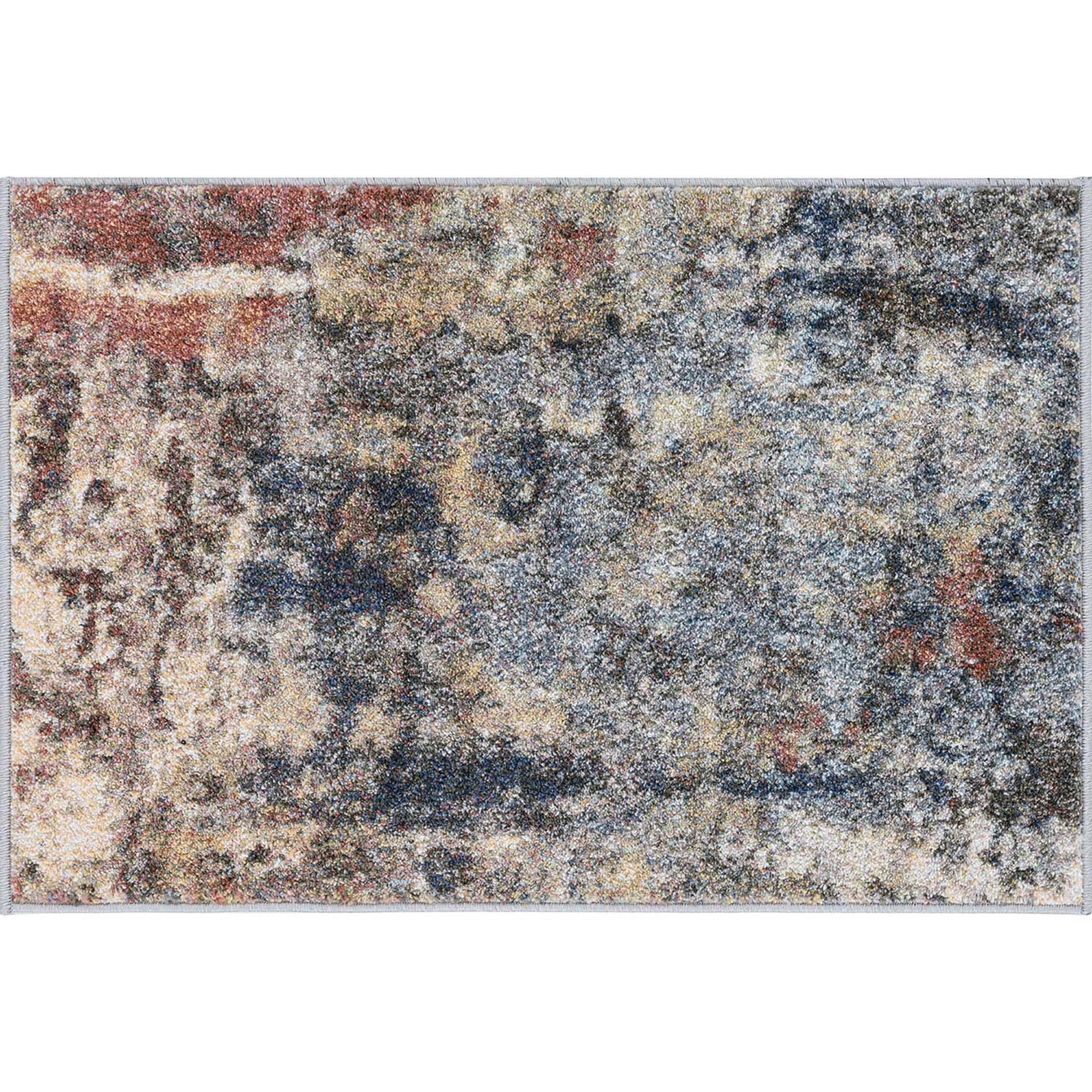 2x3 Modern Navy Small Area Rug, Throw Mat for Indoor Entry | Ideal for Kitchen or Bathroom Rugs 2' x 3'