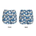 thumbnail image 3 of Rateoe Swan Birds Printed 2 in 1 Women's Workout Shorts for Athletic Gym Running Shorts with Phone Pockets-Small, 3 of 7
