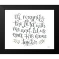 thumbnail image 2 of Imperfect Dust 18x15 Black Modern Framed Museum Art Print Titled - Oh Magnify the Lord, 2 of 5