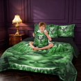 thumbnail image 4 of Manfei Gothic Fantasy Dragon Animals 7pcs Queen Bedding,Vintage Moon Bedding Comforter Set Queen,Green Gray,Black Reversible, 4 of 6