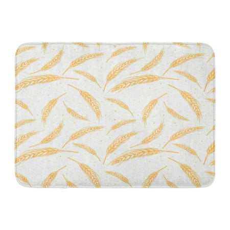 - GODPOK Sketch Yellow Agriculture Ears of Wheat Malt Beer Autumn Harvest Cereal Drink Rug Doormat Bath Mat 23.6x15.7 inch