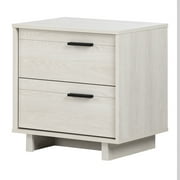 South Shore Fynn 2-Drawer Nightstand, Winter Oak