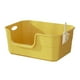 thumbnail image 3 of Caja de arena abierta a prueba de salpicaduras para gatos, contenedor de arena para gatos, arenero elevado para gatos amarillo, 3 of 9