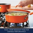 thumbnail image 4 of Rachael Ray Cook + Create 3-Quart Nonstick Saute Pan with Lid, Orange, 4 of 8