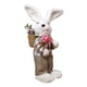 thumbnail image 2 of Estatua de conejo de pie, figura de conejo de Pascua, adorno de escritorio, escultura de decoración de jardín tejida para oficina, sala de estar al masculino, 2 of 8