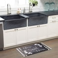 thumbnail image 3 of SoHome Cozy Living Home Sweet Home Buffalo Check Border Anti-Fatigue Kitchen Mat, Black/White, 20"x36", 3 of 7